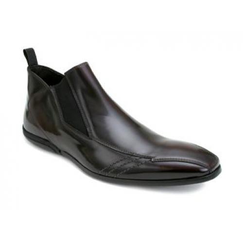 Bacco Bucci "Brookbank" Burgundy Genuine High Shine Italian Cordovan Leather Shoes